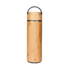 Hot Sales Double Wall Stainless Steel Liner Bamboo Vacuum Insulated Flask With Tea Infuser And Strainer