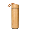 Eco Friendly Popular 480ML Vacuum Insulated Bamboo Flask with Tea Infuser And Strainer