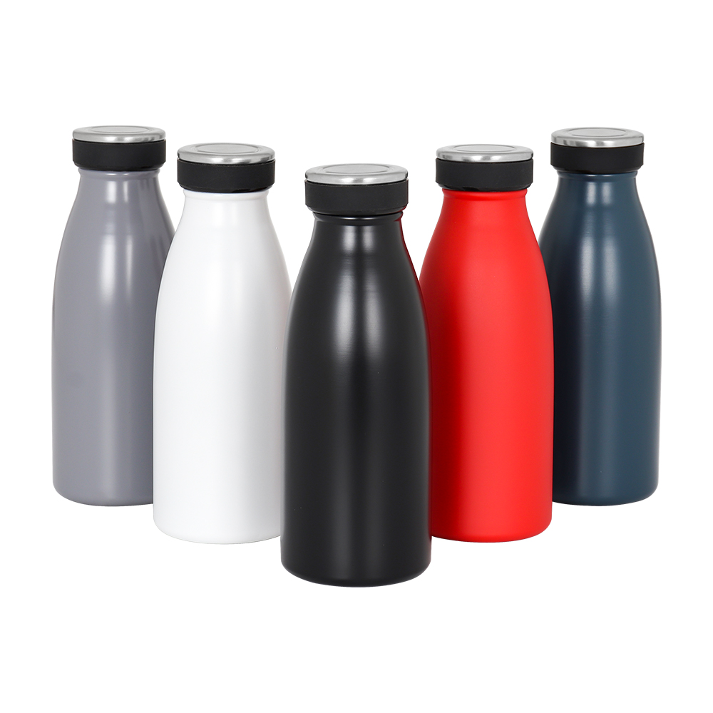 350ML Blue Grey Color Stainless Steel Vacuum Bottle with Lid